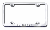 Lincoln Laser Etched Stainless Steel Wide License Plate Frame