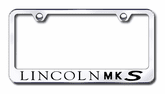 Lincoln MKS Laser Etched Stainless Steel License Plate Frame