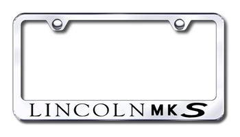 Lincoln MKS Laser Etched Stainless Steel License Plate Frame