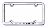 Lincoln MKS Laser Etched Stainless Steel Wide License Plate Frame