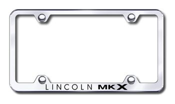 Lincoln MKX Laser Etched Stainless Steel Wide License Plate Frame