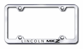 Lincoln MKZ Laser Etched Stainless Steel Wide License Plate Frame