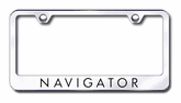 Lincoln Navigator Laser Etched Stainless Steel License Plate Frame