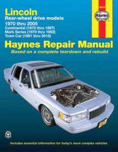 Lincoln Rear-Wheel Drive Haynes Repair Manual (1970-2010)