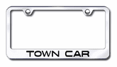 Lincoln Town Car Laser Etched Stainless Steel License Plate Frame