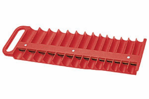 Lisle 28 Piece Red 3/8" Magnetic Socket Tray