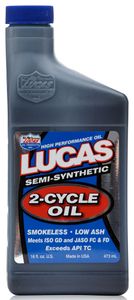 Lucas Semi-Synthetic 2 Cycle Racing Oil (1 Qt.)