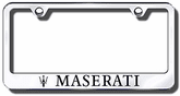 Maserati Laser Etched Stainless Steel License Plate Frame