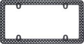 Matte Black/Chrome Defender License Plate Frame