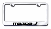 Mazda 3 Laser Etched Stainless Steel License Plate Frame