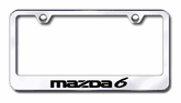 Mazda 6 Laser Etched Stainless Steel License Plate Frame