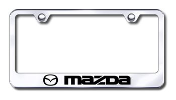 Mazda Laser Etched Stainless Steel License Plate Frame