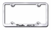 Mazda Miata MX-5 Laser Etched Stainless Steel Wide License Plate Frame