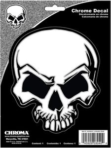 Mean Skull Classic Emblem Decal (6" x 8")