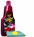 Meguiar's Deep Crystal Carnauba Liquid Wax (16 oz.), Foam Pad & Microfiber Cloth Kit