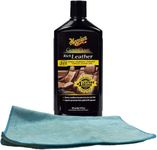 Meguiar's Gold Class Rich Leather Cleaner & Conditioner (14 oz.), Microfiber Cloth Kit