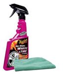 Meguiar's Hot Rims Wheel & Tire Cleaner (24 oz.), Microfiber Cloth Kit