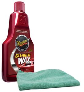 Meguiar's Liquid Cleaner Wax (16 oz.) & Microfiber Cloth Kit