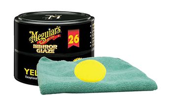 Meguiar's Professional Hi-Tech Yellow Paste Wax (11 oz.), Foam Pad & Microfiber Cloth Kit
