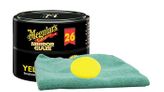 Meguiar's Professional Hi-Tech Yellow Paste Wax (11 oz.), Foam Pad & Microfiber Cloth Kit
