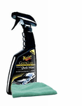 Meguiars Gold Class Carnauba Quik Wax (16 oz.), Microfiber Cloth Kit