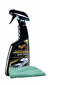 Meguiars Gold Class Carnauba Quik Wax (16 oz.), Microfiber Cloth Kit
