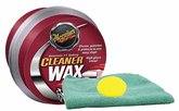 Meguiars Paste Cleaner Wax (11 oz.), Foam Pad & Microfiber Cloth Kit