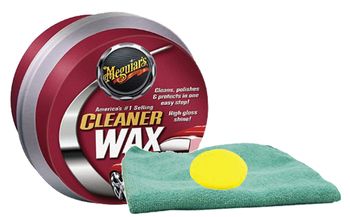 Meguiars Paste Cleaner Wax (11 oz.), Foam Pad & Microfiber Cloth Kit