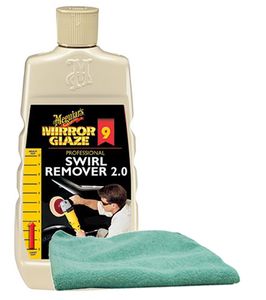 Meguiars Professional Swirl Remover (16 oz.), Microfiber Cloth Kit
