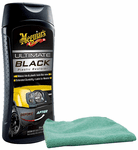 Meguiars Ultimate Black Plastic Restorer & Microfiber Cloth Kit