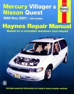 Mercury Villager & Nissan Quest Haynes Repair Manual (1993-2001)