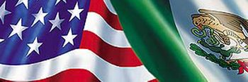 Mexican-American Flag Rear Window Decal