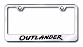 Mitsubishi Outlander Laser Etched Stainless Steel License Plate Frame