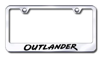 Mitsubishi Outlander Laser Etched Stainless Steel License Plate Frame