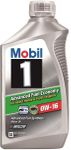 Mobil 1 0W16 Advanced Fuel Economy Synthetic Engine Oil (1 Qt)