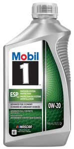 Mobil 1 0W20 Emission System Protection Synthetic Engine Oil (1 Qt)