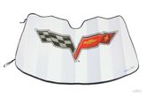 Coverking Sun Shields for C6 Corvette (2005-2013) with C6 Flags