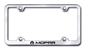 Mopar Laser Etched Stainless Steel Wide License Plate Frame
