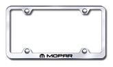 Mopar Laser Etched Stainless Steel Wide License Plate Frame
