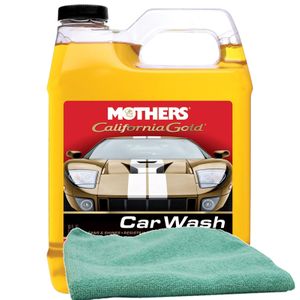 Mothers 64 oz. California Gold Car Wash & Microfiber Cloth Kit