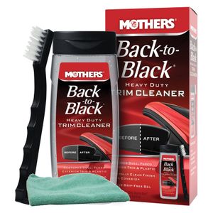 Mothers Back-To-Black Heavy Duty Trim Cleaner Kit & Microfiber Cloth Kit