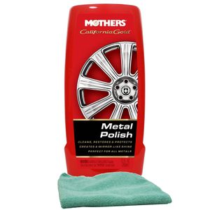 Mothers California Gold Metal Polish (12 oz.) & Microfiber Cloth Kit