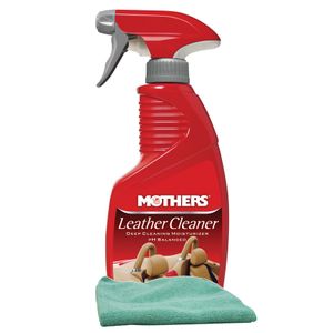 Mothers Leather Cleaner Spray & Microfiber Cloth Kit