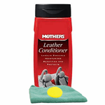 Mothers Leather Conditioner, Microfiber Cloth & Foam Pad Kit