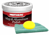 Mothers Mag & Aluminum Polish & Microfiber Cloth & Foam Pad Kit
