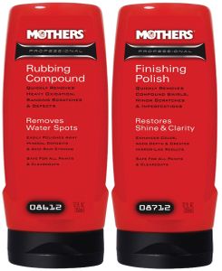 Mothers Rubbing Compound & Finishing Polish Paint Restoration System