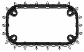 Motorcycle License Plate Frames and Shields