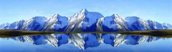 Mountain Lake Rear Window Decal