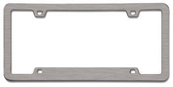 NEO Sport Brushed Nickel License Plate Frame