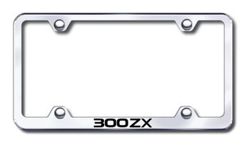 Nissan 300ZX Laser Etched Stainless Steel Wide License Plate Frame